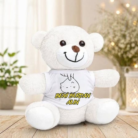 Arkadaşa Esprili Hediye Karikatür Tasarımlı Peluş Oyuncak Ayı