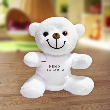 Kendin Tasarla Kişiye Özel Baskılı Peluş Ayıcık