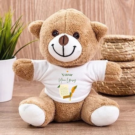 Kişiye Özel Isimli Yazar Temalı Peluş Ayıcık