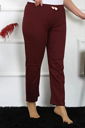 Moda Kadın Pamuklu Büyük Beden Alt Pijama