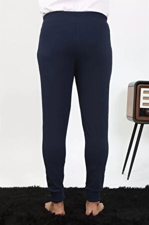 Moda Erkek Pamuk Tek Alt Pijama Lacivert