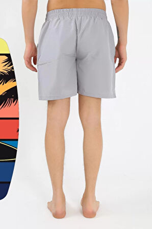 Moda Erkek Gri Deniz Şortu