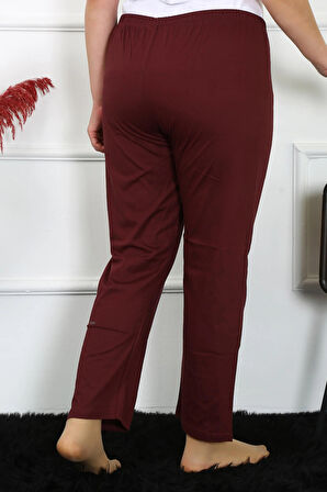 Moda Kadın Pamuklu Büyük Beden Alt Pijama