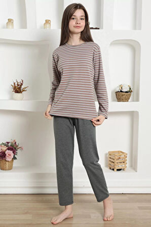 Moda Kız Çocuk Penye Pijama Takım