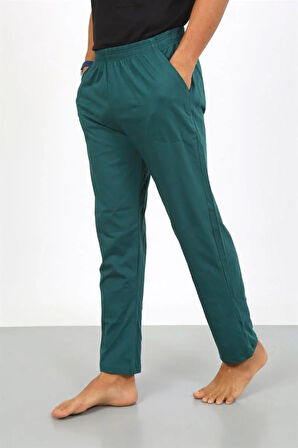 Moda Erkek Pamuk Yeşil Tek Alt Pijama