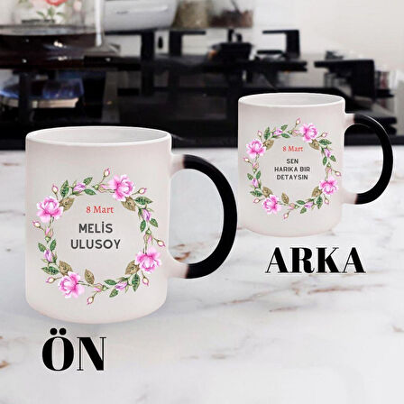 Kadınlar Günü Hediyesi Kişiye Özel Sihirli Kupa
