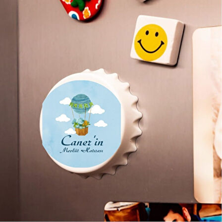 Kişiye Özel Bebek Mevlüt Hatırası Açacak Magnet 10 adet