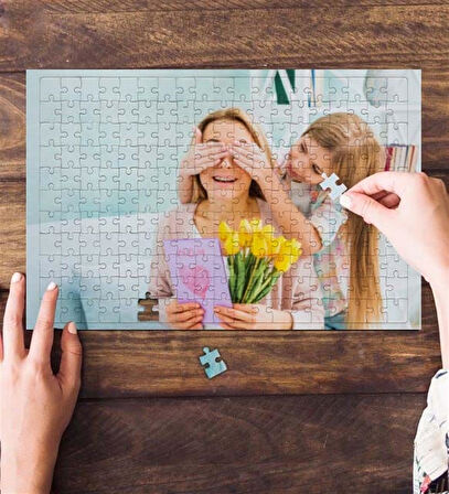 Kişiye Özel 130 Parça A3 Fotoğraf Baskılı Puzzle