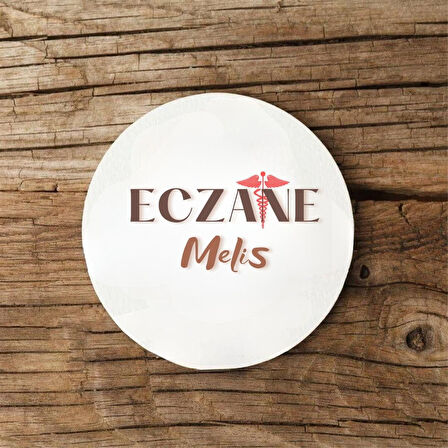 Eczacılara Özel 2’li Kişiye Özel MDF Bardak Altlığı Hediye Seti