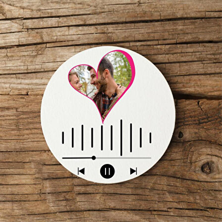 Spotify Kodlu Kişiye Özel Kupa Bardak ve Altlıgı