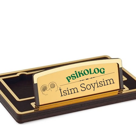 Psikoloğa Hediye Kişiye Özel Masa İsimliği