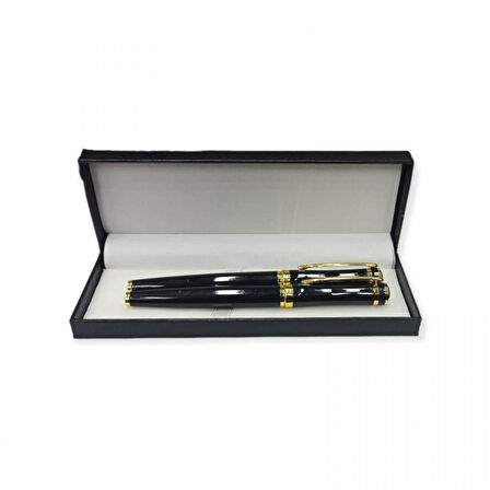 Atatürk Sulietli Kutu Kişiye Özel 2'li Roller ve Dolma Kalem Seti