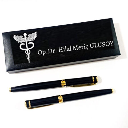 Doktorlara Özel 2'li Roller ve Dolma Kalem Seti
