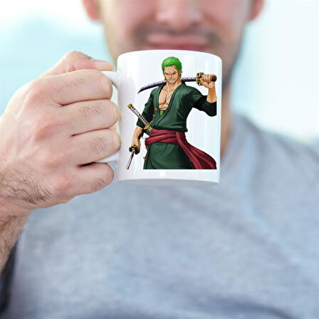 Anime One Piece Roronoa Zoro Tasarımlı Bardak