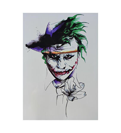 Dark Joker Geçici Dövme Tattoo