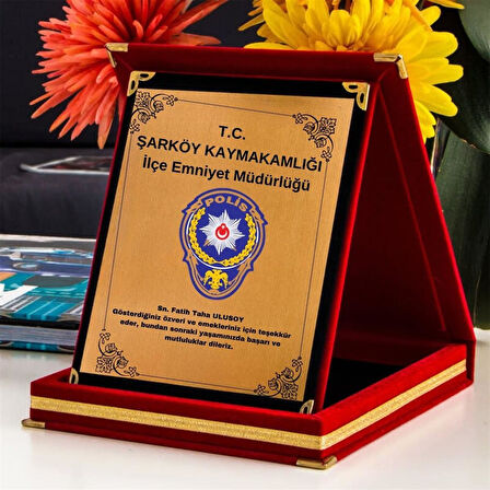 Kurumsal Hediye  Logolu Teşekkür Plaketi