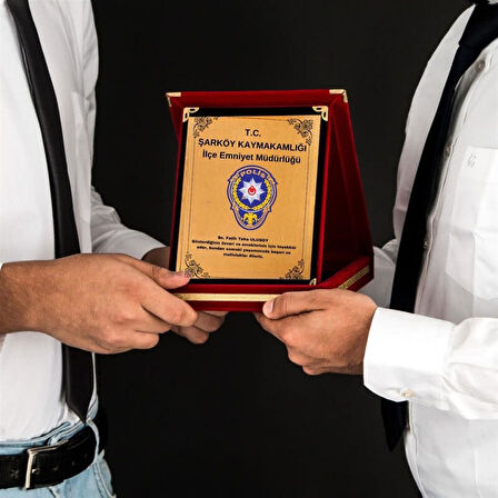 Kurumsal Hediye  Logolu Teşekkür Plaketi
