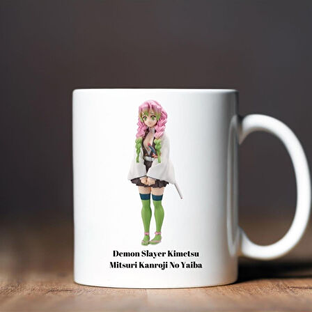 Demon Slayer Kimetsu Mitsuri Kanroji No Yaiba Tasarımlı Kupa Bardak