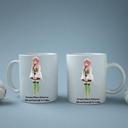 Demon Slayer Kimetsu Mitsuri Kanroji No Yaiba Tasarımlı Kupa Bardak