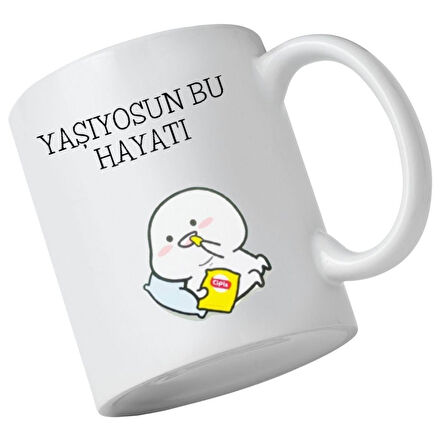 Yaşıyosun Bu Hayatı Tasarımlı Kupa Bardak