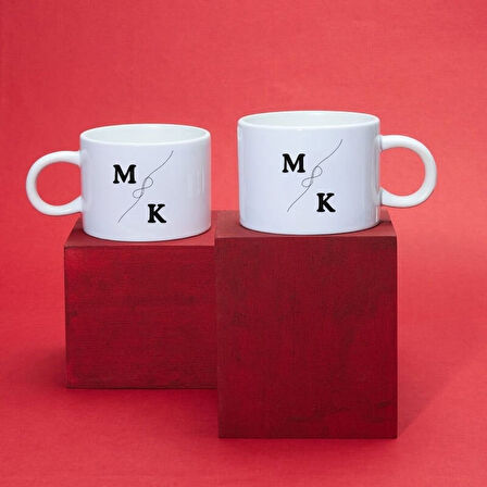 Kişiye Özel 2’li Motto Kahve Fincanı Seti – Çiftlere ve Özel Günlere Şık Hediye