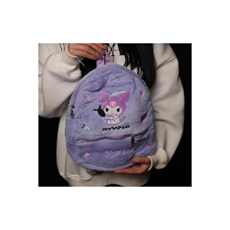 Sanrio Kawai Karrakterleri Kitty -melody -kuromi Peluş Sırt Çantası