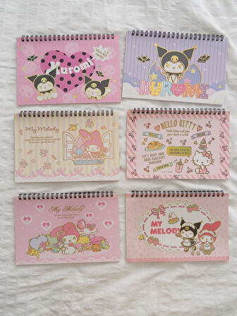 Sanrio Kuromi Melody 10 Sayfa Sticker Defteri 1 ADET