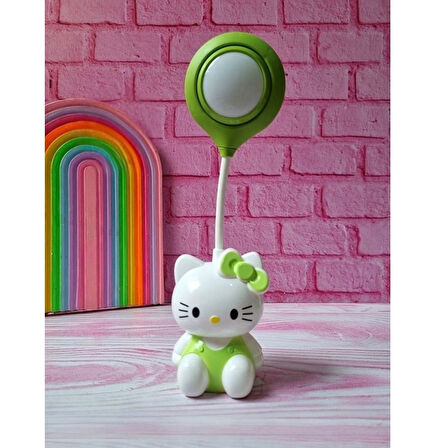 Sanrio Hello Kitty Tasarımlı Şarzlı Çocuk Odası Masa Lambası