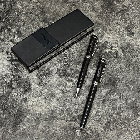 Kişiye Özel İsim Yazılı Kupa ve Kalem Seti | Şık Hediye Kutulu Ofis Seti