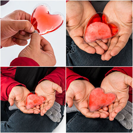 Kırmızı Kalpli El Isıtıcısı