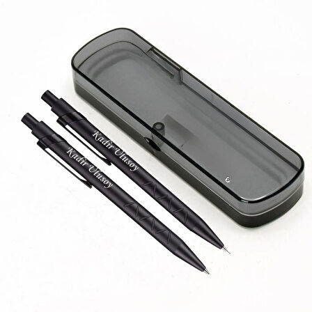 Kişiye Özel İsimli Kalem Seti | Kurşun ve Tükenmez Kalem İkili Set