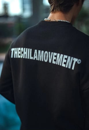 Kışlık Bisiklet Yaka Oversize Baskılı SweatShirt