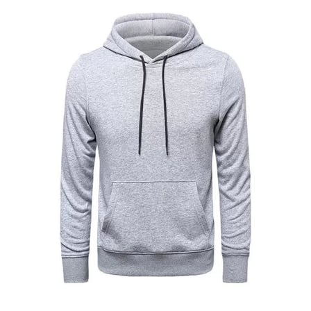 Erkek Uzun Kol Kapşonlu Basic Sweatshirt Hoodie
