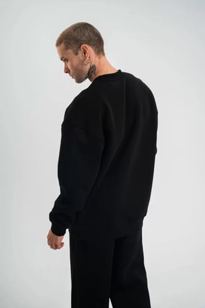Uzun Kol Bisiklet Yaka Basic SweatShirt