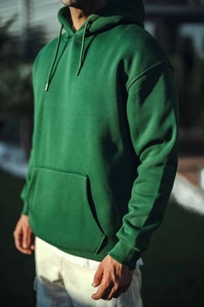 Üç İplik Penye Kapşonlu Basic SweatShirt