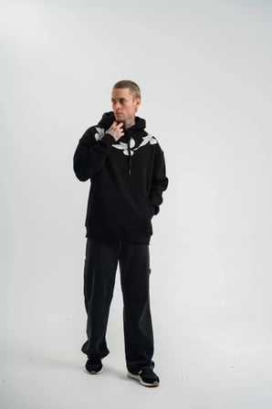 Unisex Uzun Kol Bisiklet Yaka Yıkamalı SweatShirt