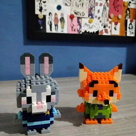 Renkli Mini 3D Puzzle Karakter Figür – Tekli (1 adet)