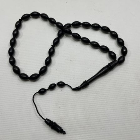 Kişiye Özel Kutulu Abanoz Ağacı Tesbih – El Yapımı Şık Hediye Seçeneği