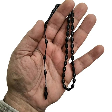Kişiye Özel Kutulu Abanoz Ağacı Tesbih – El Yapımı Şık Hediye Seçeneği