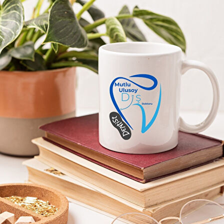 Diş Doktoruna Özel Kişiye Özel İsim Yazılı Kupa Bardak – Hediyelik Tasarım