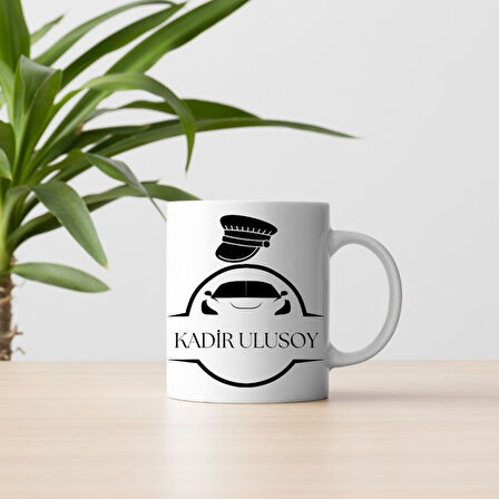 Şoförlere Özel İsim Yazılı Kupa Bardak – Mesleğe Özel Hediyelik Tasarım