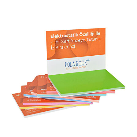 Elektrostatik Yapışkanlı Akıllı Not Kağıdı 7x10 cm – 50 Sayfa Pratik Ofis Not Defteri