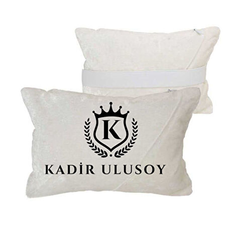 Kişiye Özel İsim ve Harf Tasarımlı Araç Yastık Kılıfı – Şık ve Kişisel Otomobil Aksesuarı