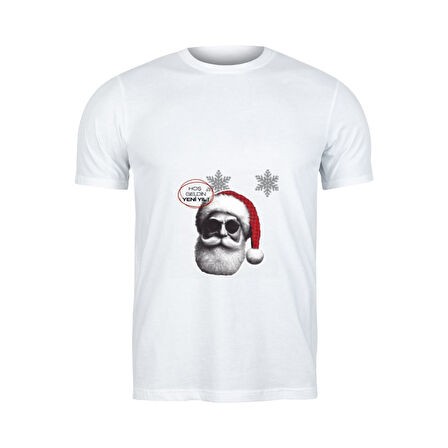 Hoş Geldin Yeni Yıl Tasarımlı Tişört – Yılbaşı Temalı Kişiye Özel Hediye Tişört