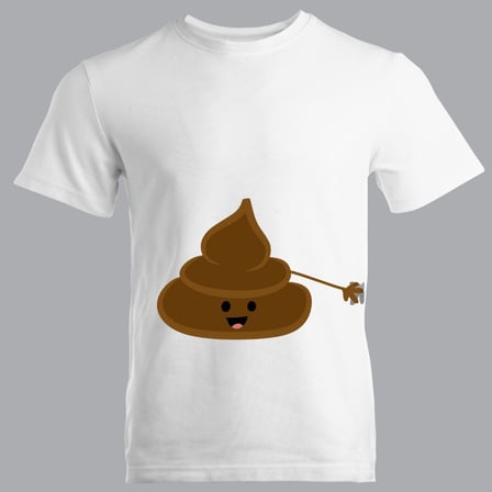 Sevimli Kaka ve Tuvalet Kağıdı Tasarımlı Eş Tişörtleri - Komik Sevgili Tshirt Kombini