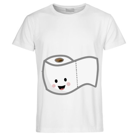 Sevimli Kaka ve Tuvalet Kağıdı Tasarımlı Eş Tişörtleri - Komik Sevgili Tshirt Kombini