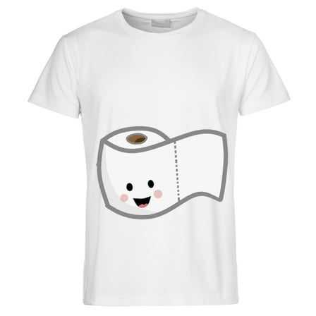 Sevimli Kaka ve Tuvalet Kağıdı Tasarımlı Eş Tişörtleri - Komik Sevgili Tshirt Kombini