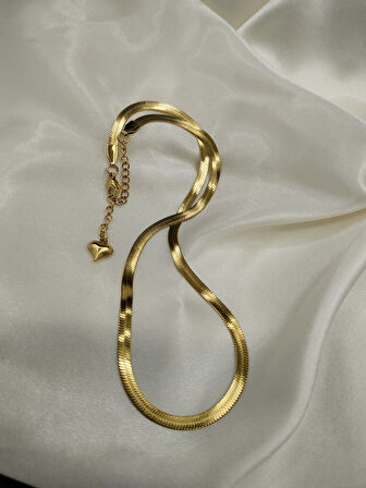 Altın Renk Su Yolu Model Çelik Bileklik – Şık ve Dayanıklı Aksesuar