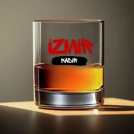 Kişiye Özel İl/Memleket Temalı Viski Bardağı - İsme Özel Şehir Tasarımlı Kadeh