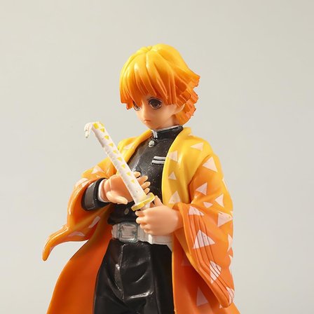Demon Slayer Kimetsu No Yaiba Zenitsu Agatsuma Katana Aksiyon Figür Anime Oyuncak